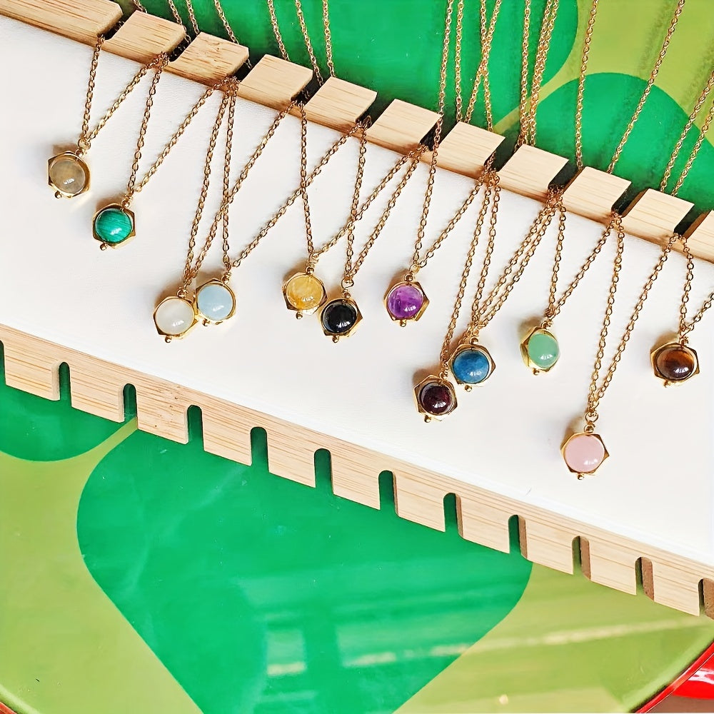 Natural crystals necklace |Dainty crystal necklace