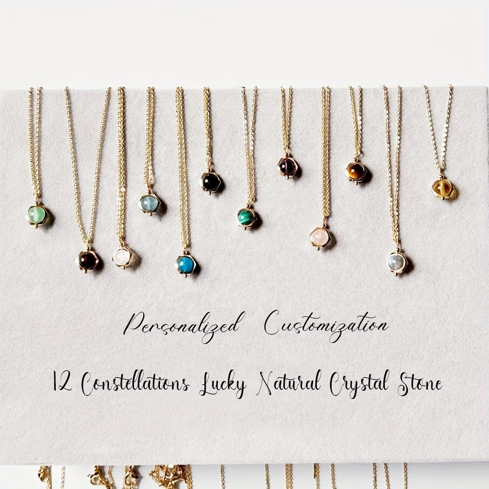 Natural crystals necklace |Dainty crystal necklace