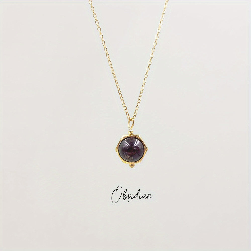 Natural crystals necklace |Dainty crystal necklace