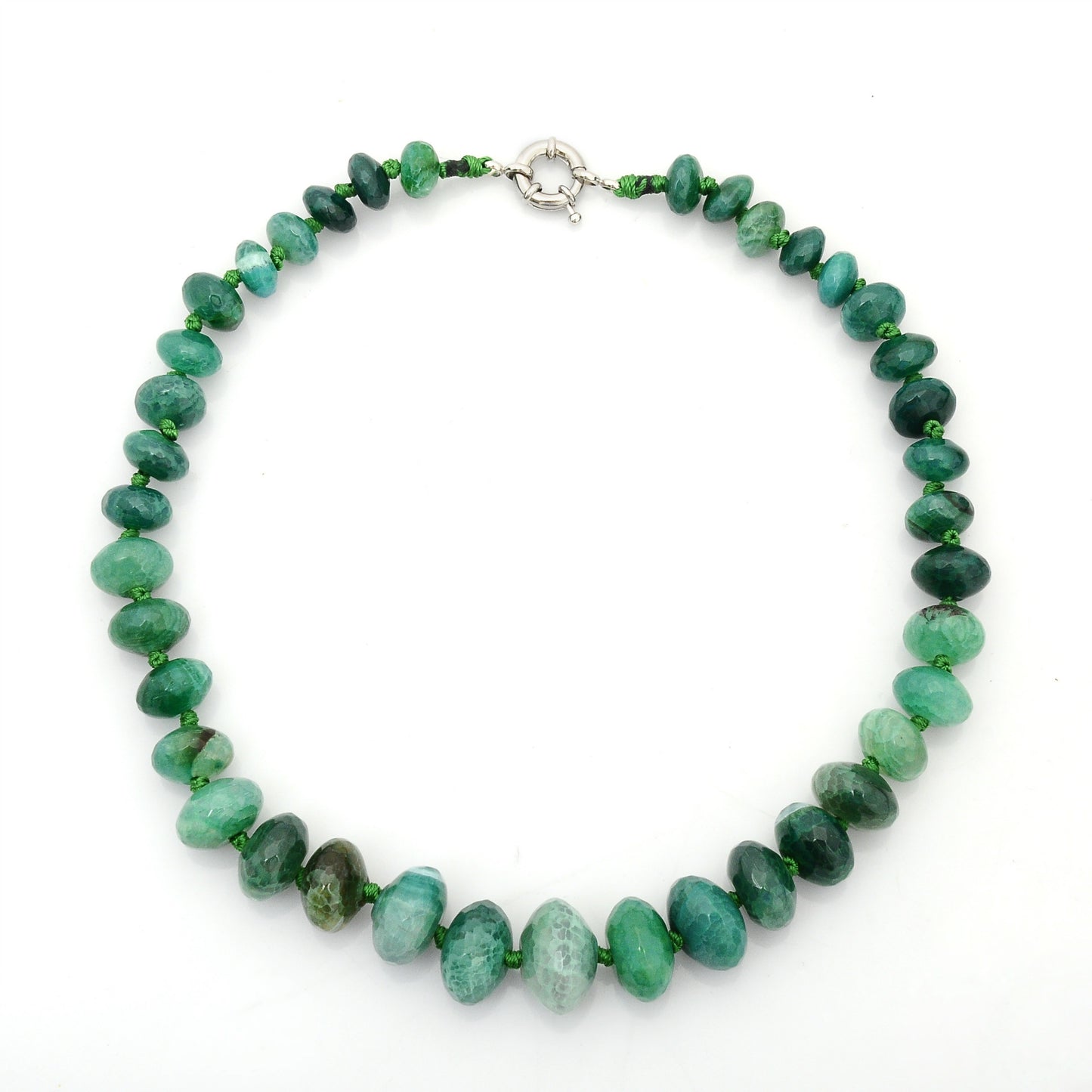 Wholesale Classic Color Agate Necklace Cut Angle Abacus Beads Women Jewelry Charm Necklace