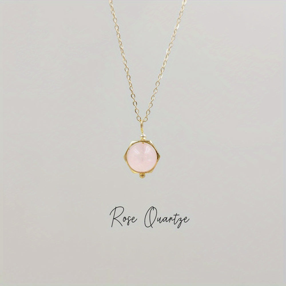 Natural crystals necklace |Dainty crystal necklace
