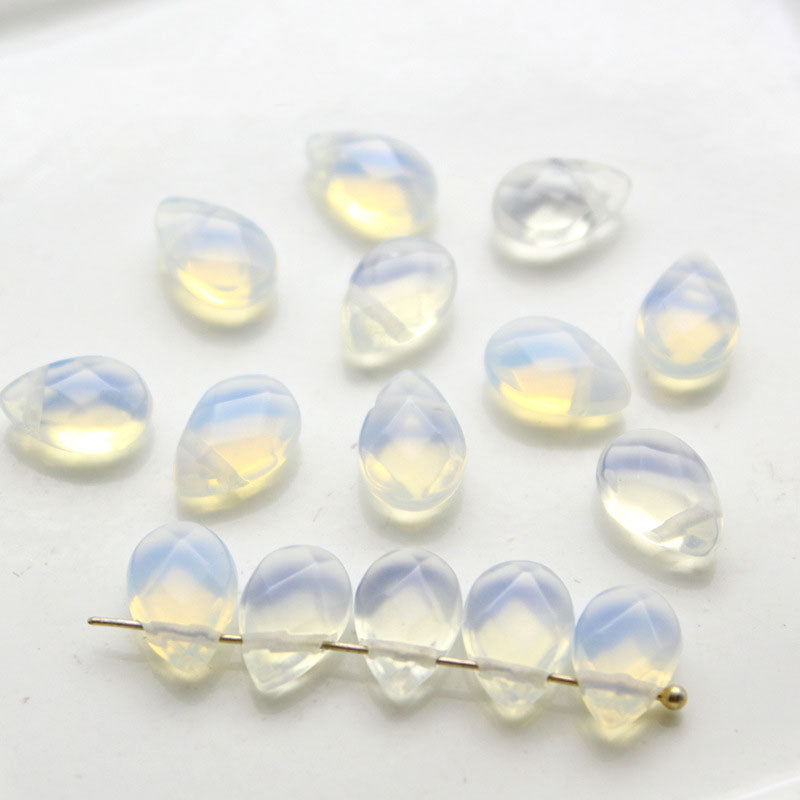 Wholesale 1 item32pieces 9X6MM Natural Faceted Pear shape Gemstone Beads DIY Jewelry