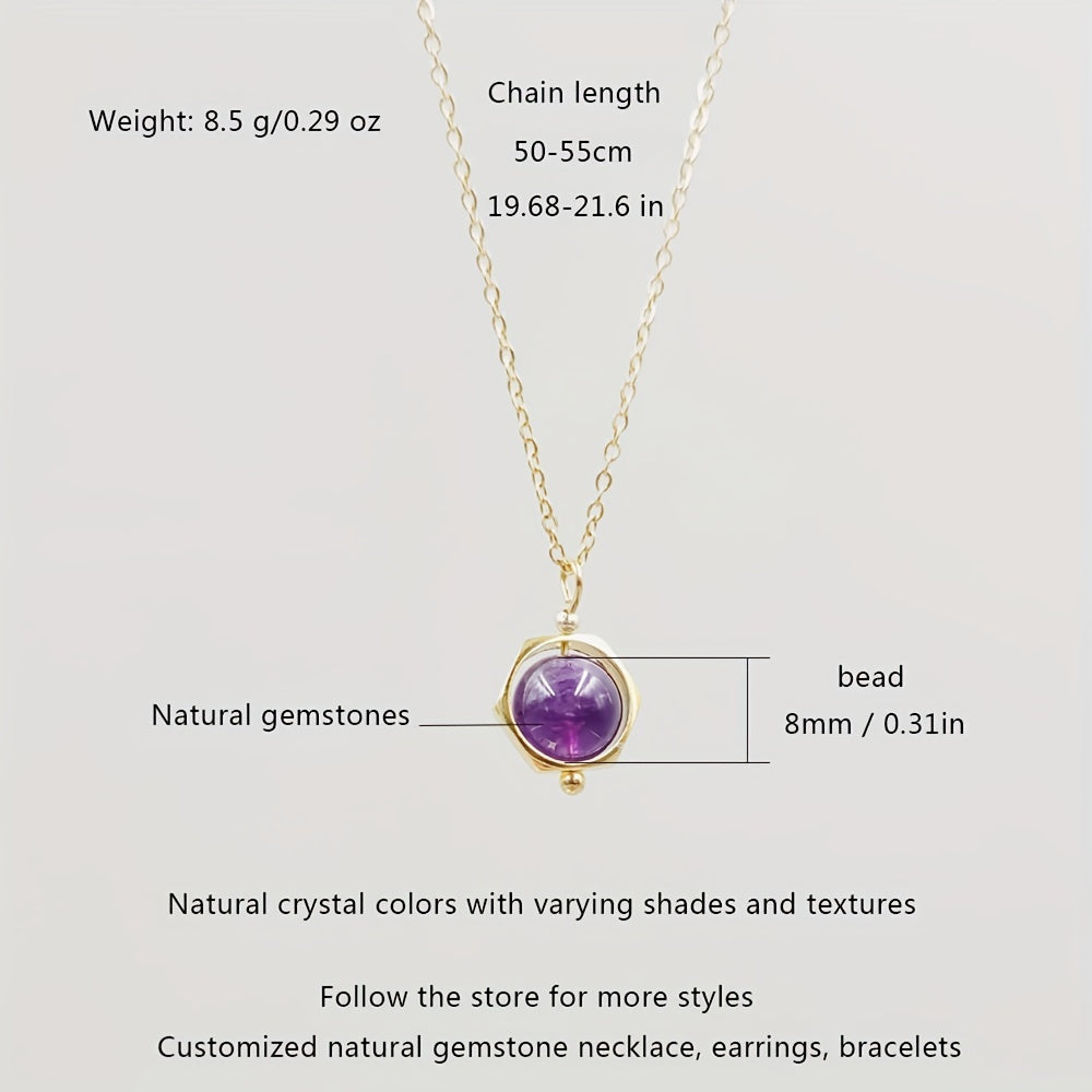 Natural crystals necklace |Dainty crystal necklace