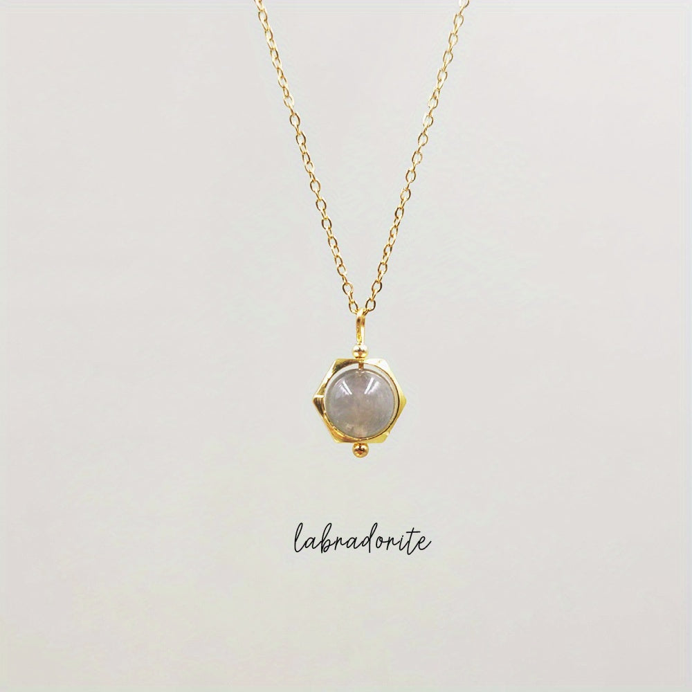 Natural crystals necklace |Dainty crystal necklace