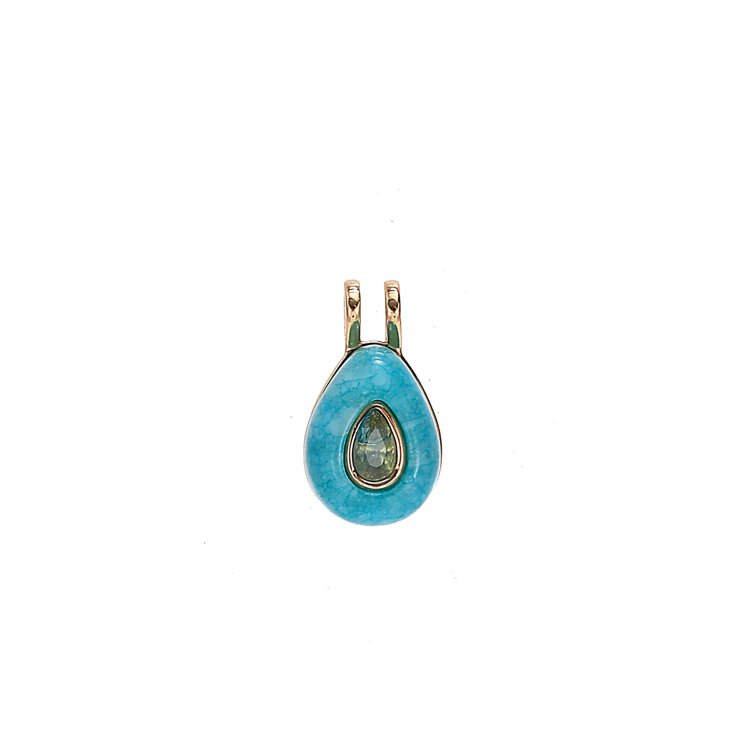 12 Birthstone Necklace Natural Stone Waterdrop Pendant Zircon-encrusted Friendship Christmas Gifts Jewelry