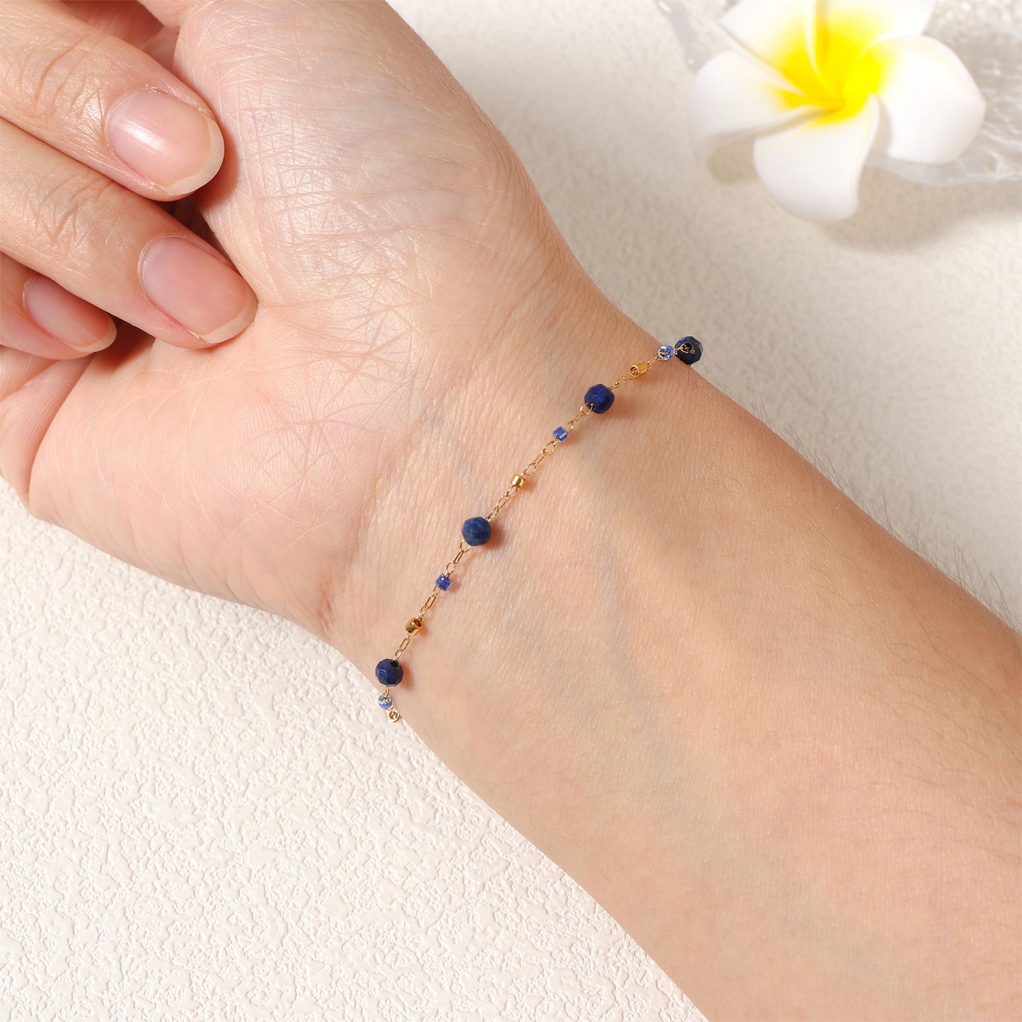 Stainless Steel Gemstone Bracelet