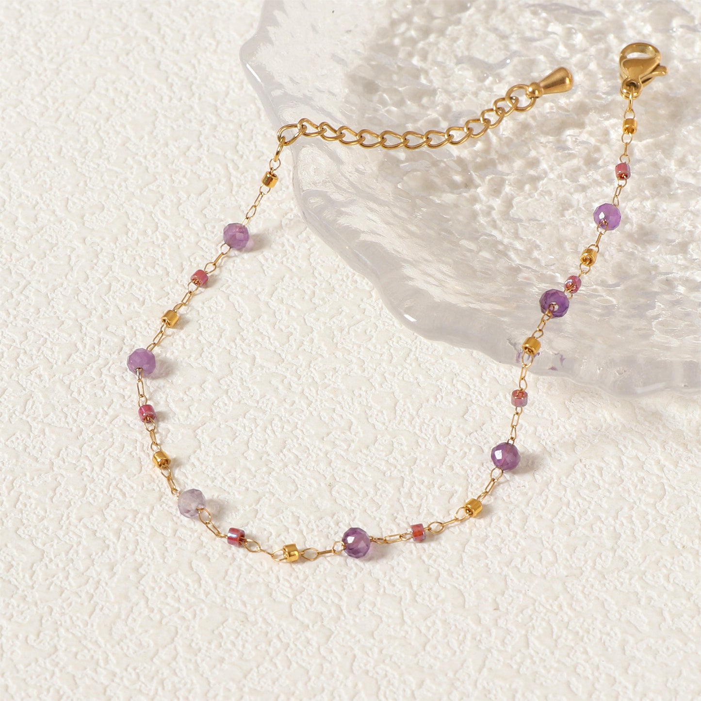 Stainless Steel Gemstone Bracelet