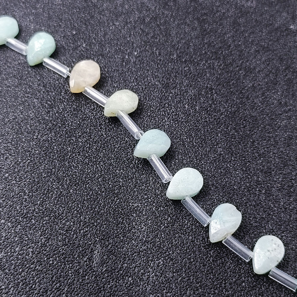 Wholesale 1 item32pieces 9X6MM Natural Faceted Pear shape Gemstone Beads DIY Jewelry