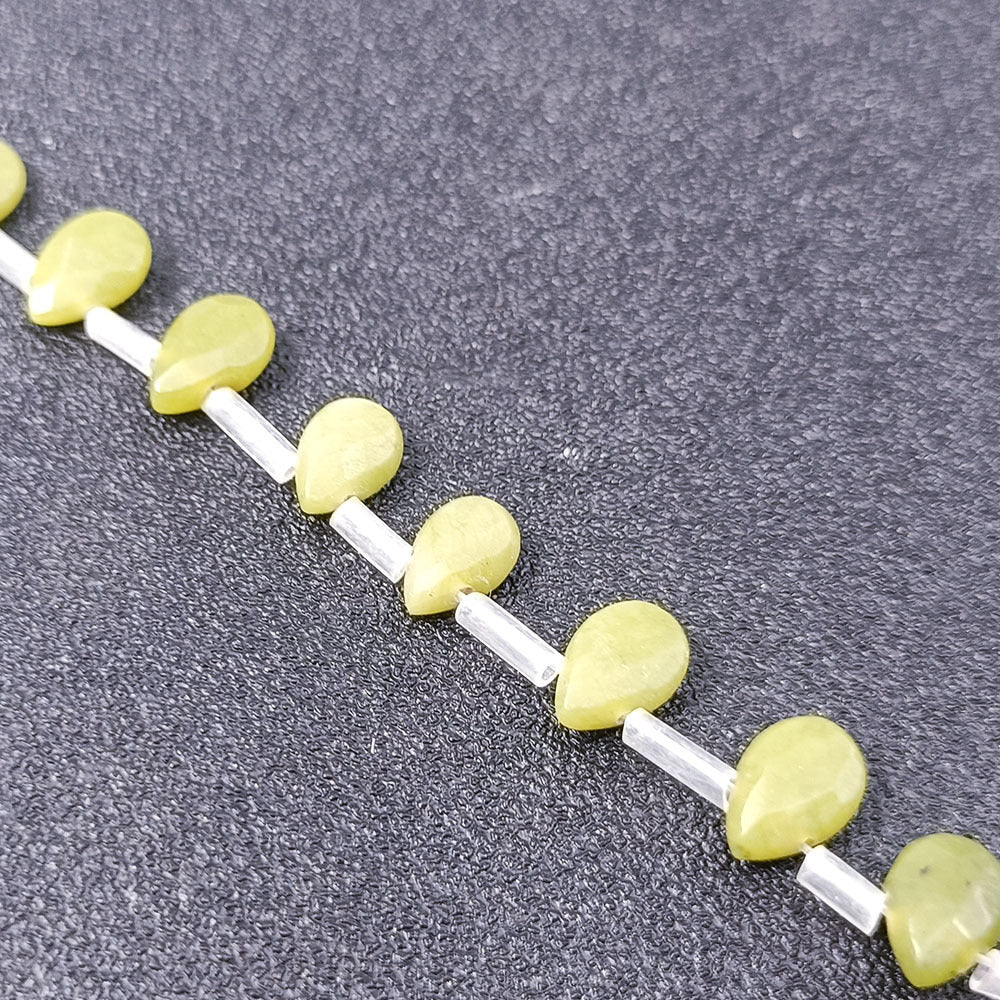 Wholesale 1 item32pieces 9X6MM Natural Faceted Pear shape Gemstone Beads DIY Jewelry