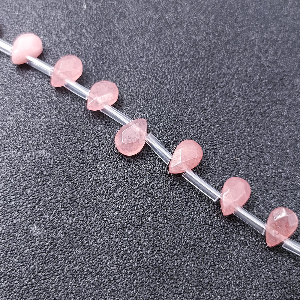 Wholesale 1 item32pieces 9X6MM Natural Faceted Pear shape Gemstone Beads DIY Jewelry