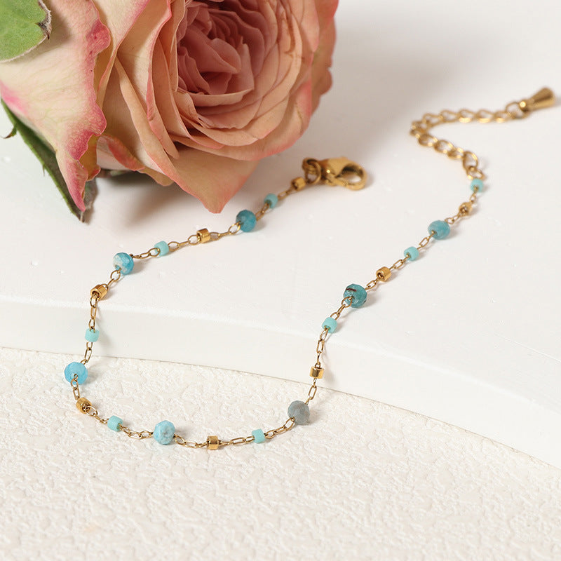 Stainless Steel Gemstone Bracelet