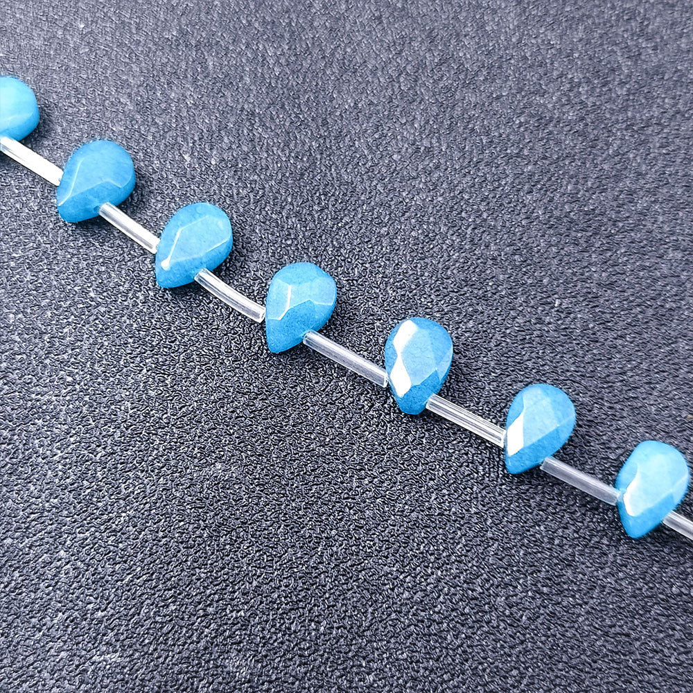 Wholesale 1 item32pieces 9X6MM Natural Faceted Pear shape Gemstone Beads DIY Jewelry