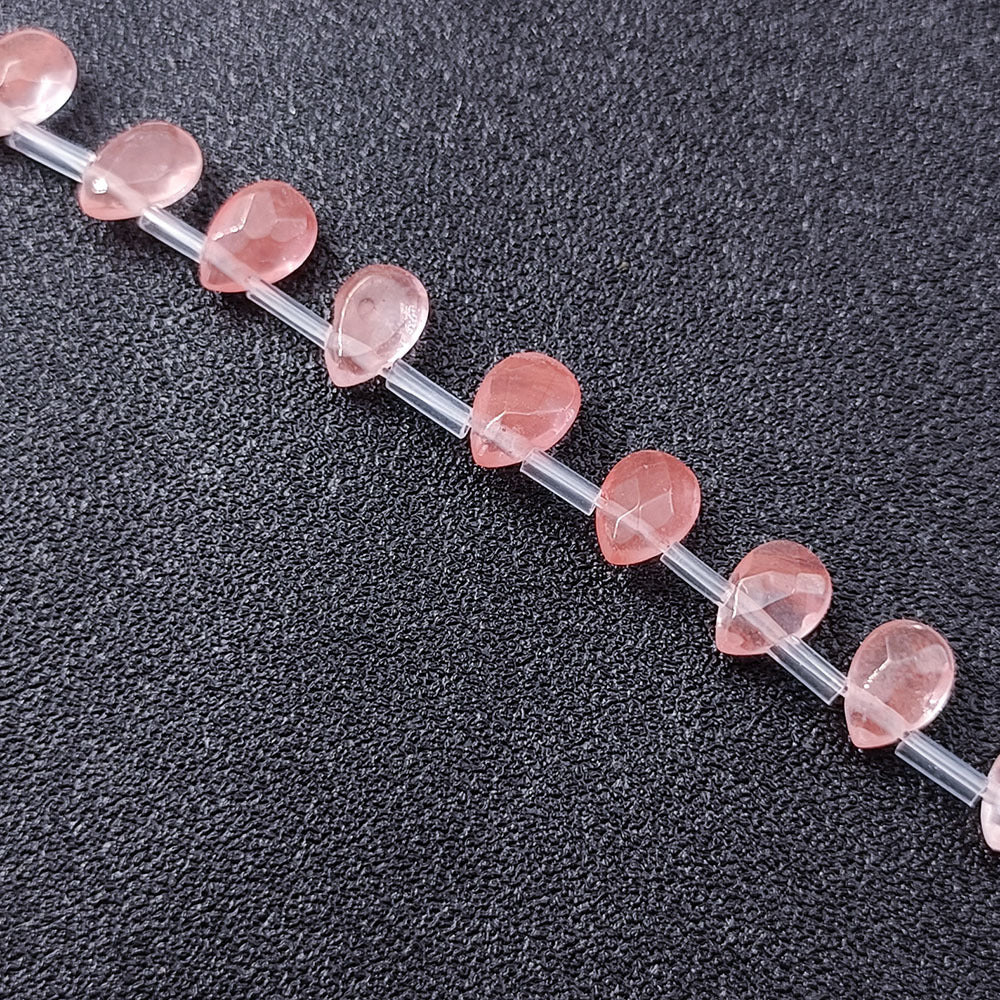 Wholesale 1 item32pieces 9X6MM Natural Faceted Pear shape Gemstone Beads DIY Jewelry