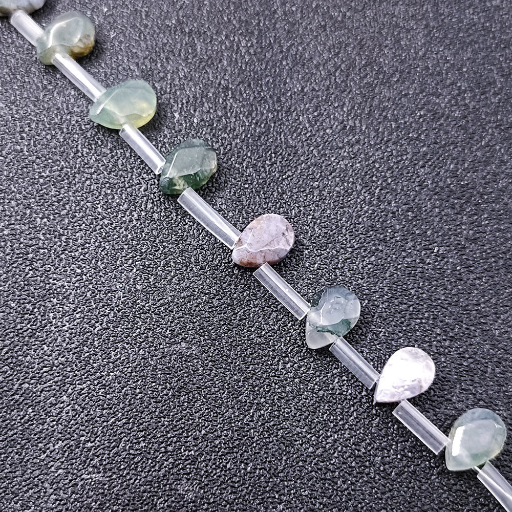 Wholesale 1 item32pieces 9X6MM Natural Faceted Pear shape Gemstone Beads DIY Jewelry