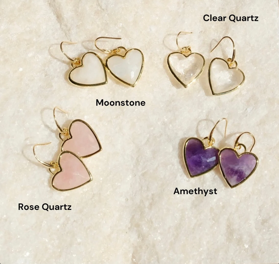 Beautiful Gemstone Amethyst Pendant Gemstone Heart Pendant for Necklace Making