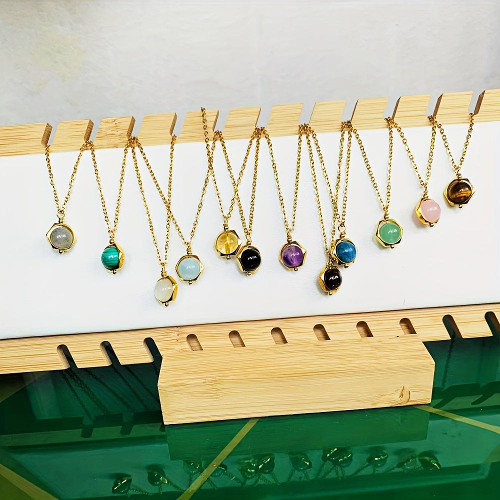 Natural crystals necklace |Dainty crystal necklace