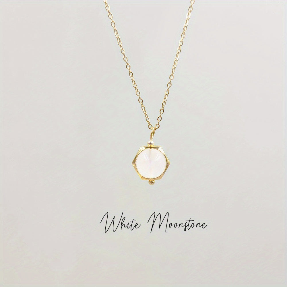 Natural crystals necklace |Dainty crystal necklace