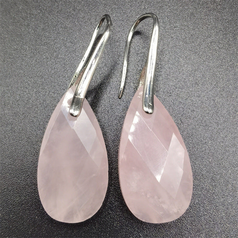 Europe and the United States Popular Simple Multi-faceted Drop Shaped Earrings