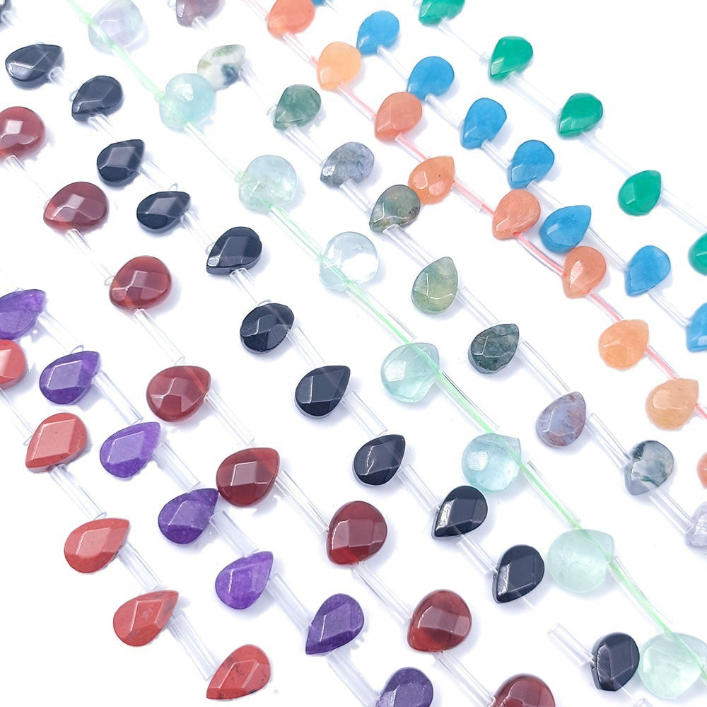 Wholesale 1 item32pieces 9X6MM Natural  Faceted Pear shape Gemstone Beads DIY Jewelry