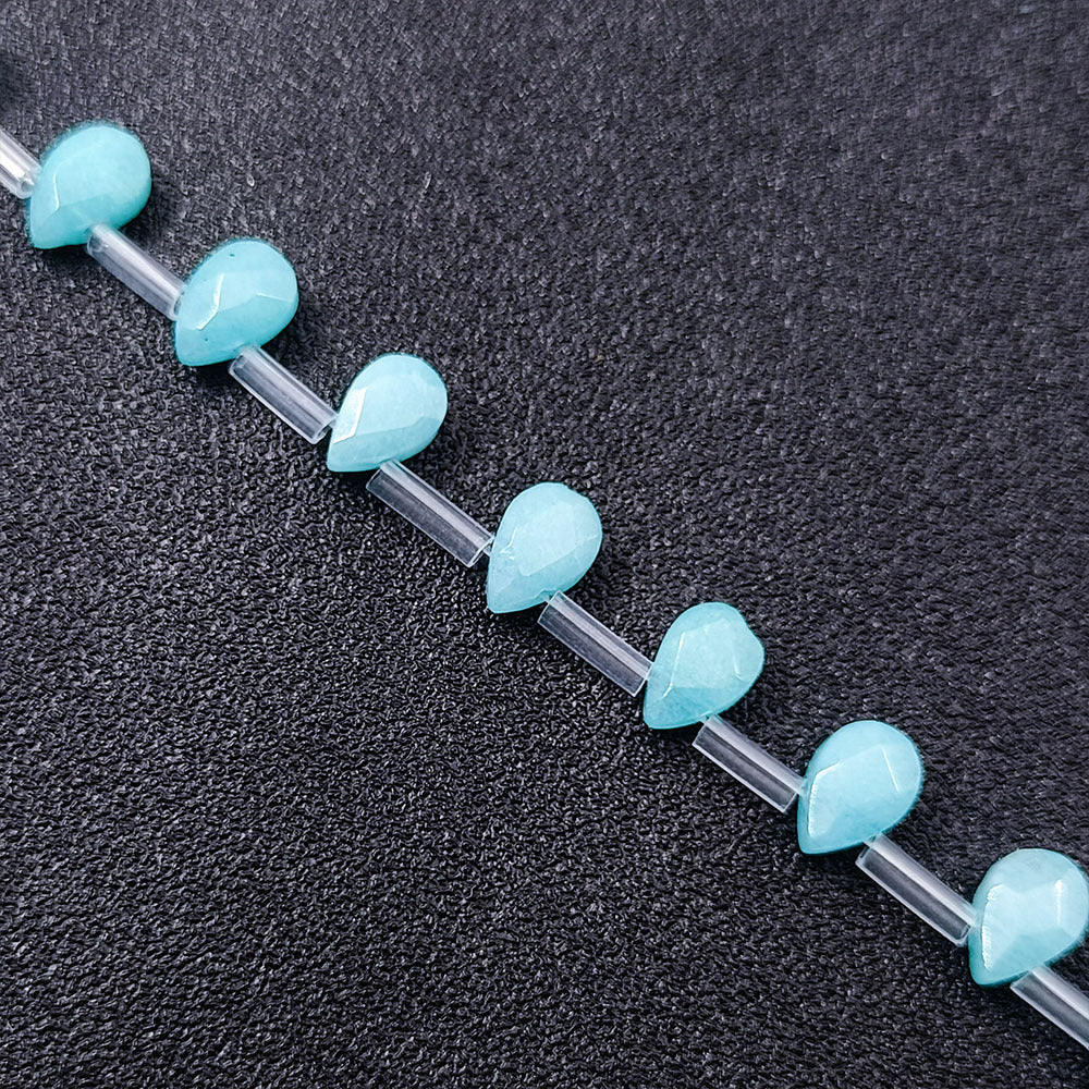 Wholesale 1 item32pieces 9X6MM Natural  Faceted Pear shape Gemstone Beads DIY Jewelry