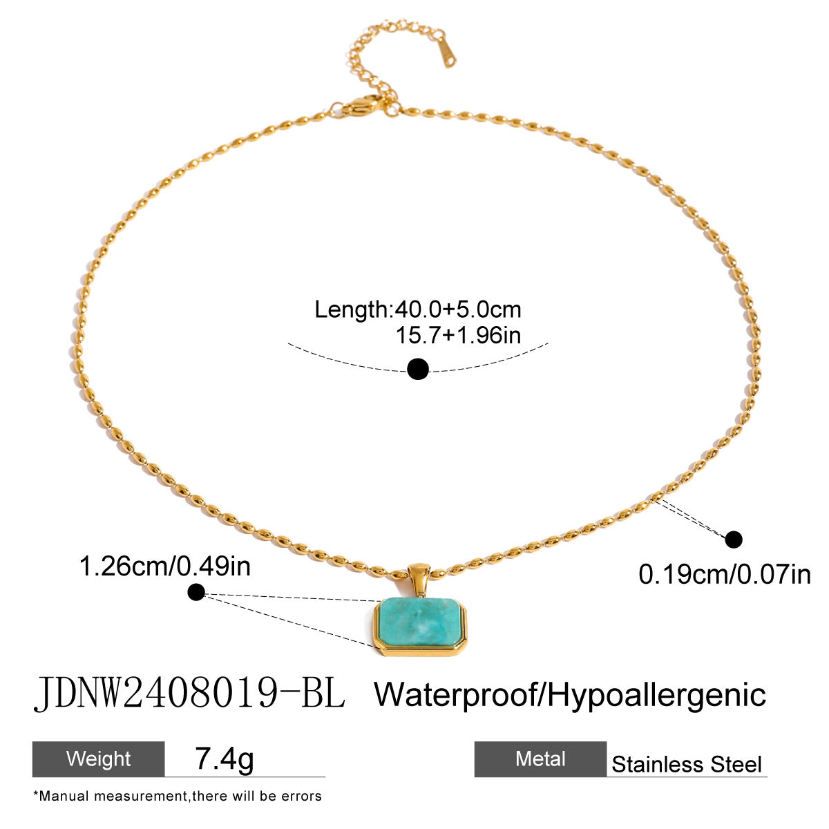 【GIRAFFE®】Amazonite Tiger eye Lapis lazuli Green jade Necklace,Minimalist Gemstone necklace