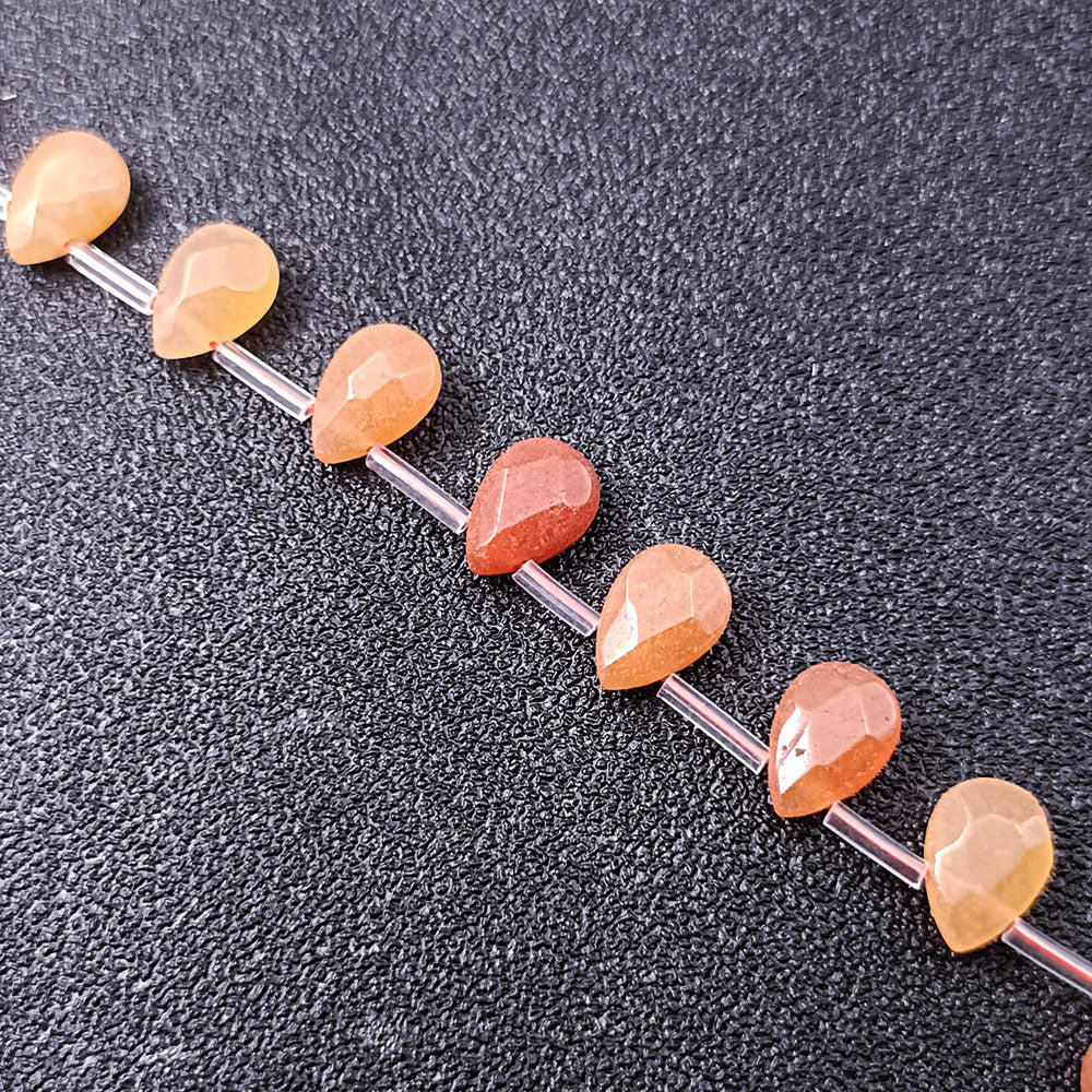 Wholesale 1 item32pieces 9X6MM Natural  Faceted Pear shape Gemstone Beads DIY Jewelry