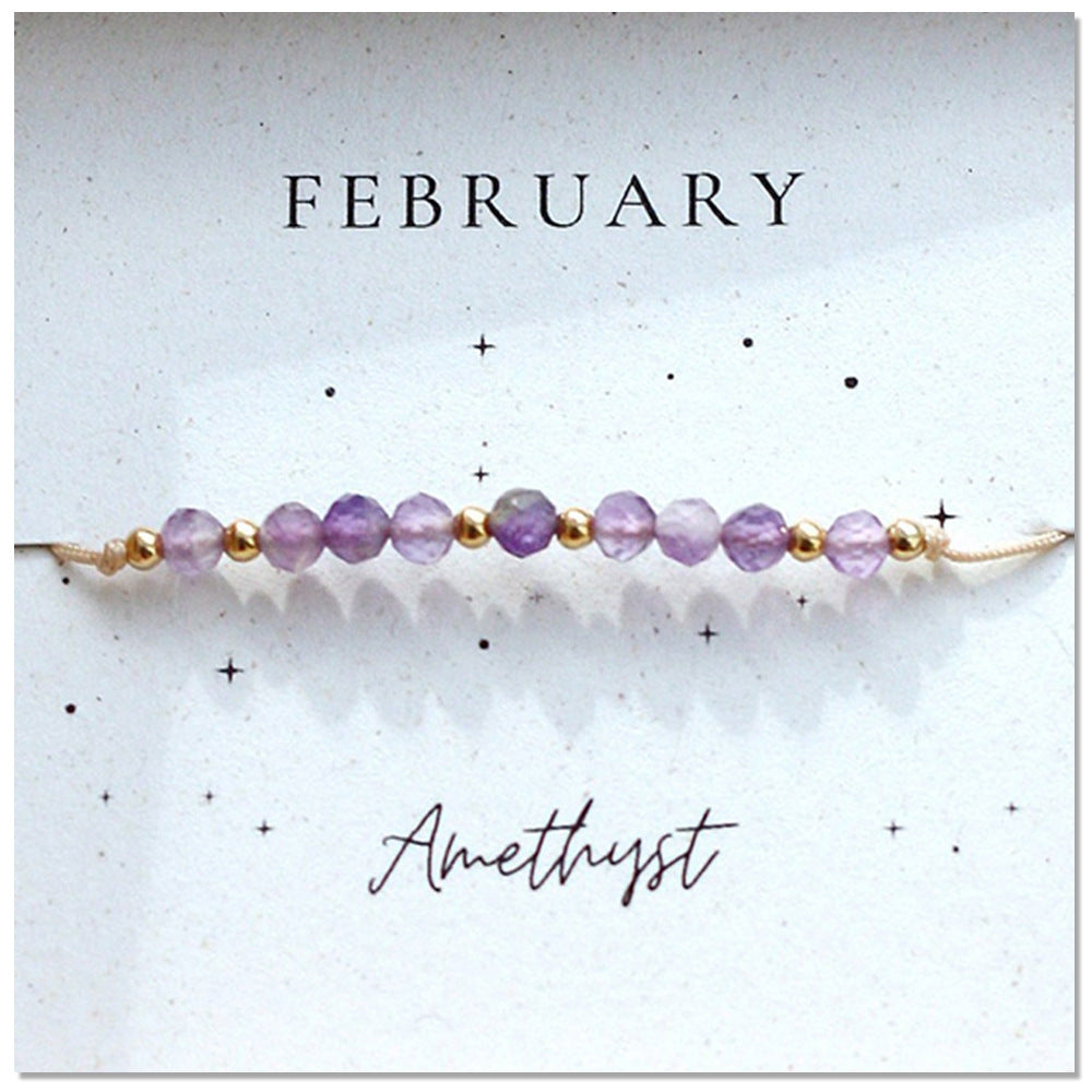 Natural Gemstone Crystal Bracelet Healing Spiritual Ruby Bracelet Adjustable