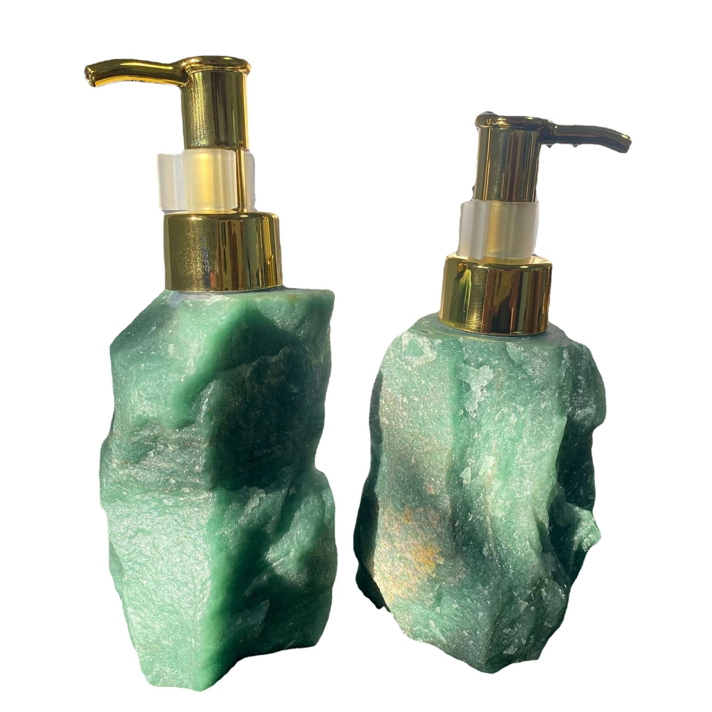 1Pcs Raw Stone  Perfume Bottles  Dispense Shower Gel Original Stone Crystal Press Bottle