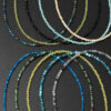 2MM Tiny Faceted Gemstone Beaded Necklace