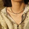 semi-precious Boho Necklace & Bracelet Unique Jewelry set for women