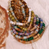 Bohemian Natural Stone Bracelet 18k Gold Plated Stainless Steel Chain
