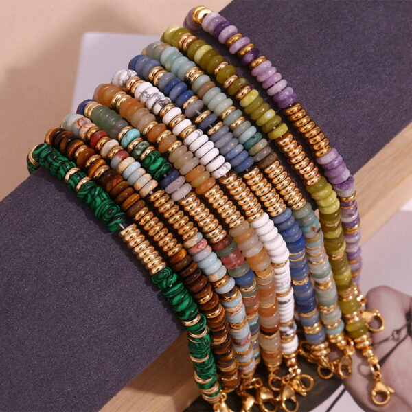 O1CN01LQ0jxx2AUrQsnNpyf_!!2213308878207-0-cib Bohemian Natural Stone Bracelet 18k Gold Plated Stainless Steel Chain