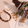 semi-precious Boho Necklace & Bracelet Unique Jewelry set for women
