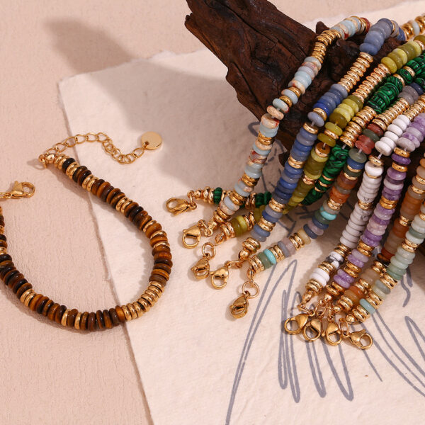 O1CN01jbbAuT2AUrQqCGLmW_!!2213308878207-0-cib Bohemian Natural Stone Bracelet 18k Gold Plated Stainless Steel Chain