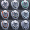 12mm Natural Stone Crystal Agate Jade Round Bead Necklace
