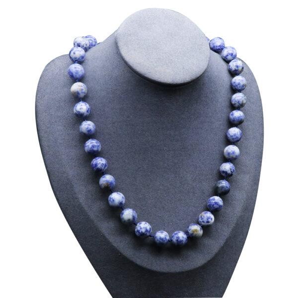 12mm Natural Stone Crystal Agate Jade Round Bead Necklace
