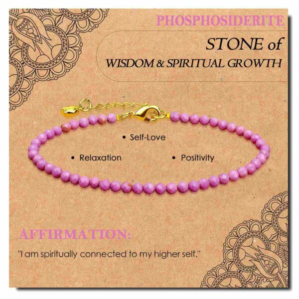 3m Natural Stone Bracelet Yoga Meditation Healing Inspired Dainty Beaded Bracelet