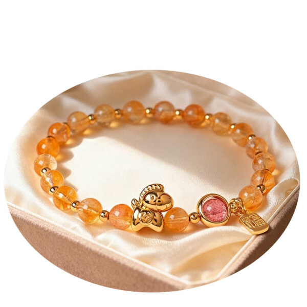 Natural Crystal Bracelet Women's Attract Wealth, Abundance and Prosperity