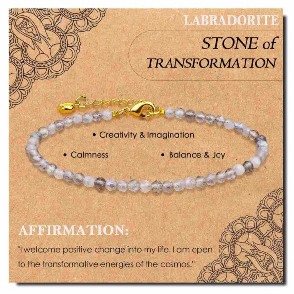 3m Natural Stone Bracelet Yoga Meditation Healing Inspired Dainty Beaded Bracelet