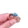 Natural Raw Gemstone Ring Gold Plated Birthstone Healing Crystal Stone Ring
