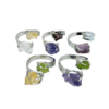 Unique Gemstone Ring Crystal Rings Two Stone Ring Adjustable Healing Crystal Ring