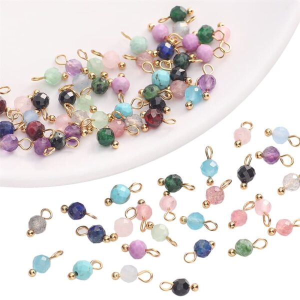 jewelry accessories 4mm natural stone handmade diy pendants