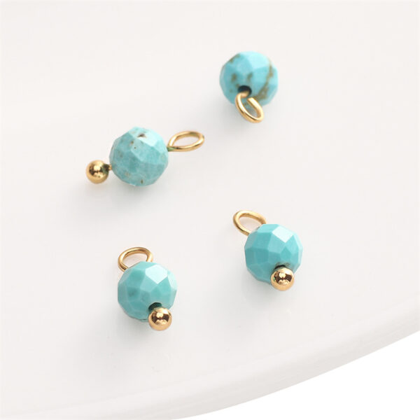 jewelry accessories 4mm natural stone handmade diy pendants