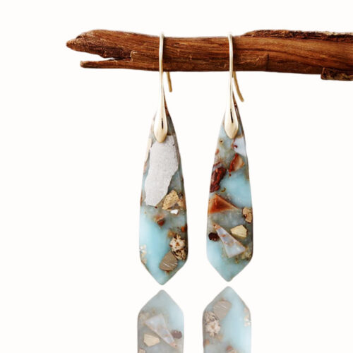 Jasper Stone Earrings for Women Emperor Stone Earrings Drop Earrings
