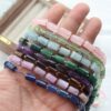 wholesale natural gemstone cylinder beads loose for DIY jewelry making