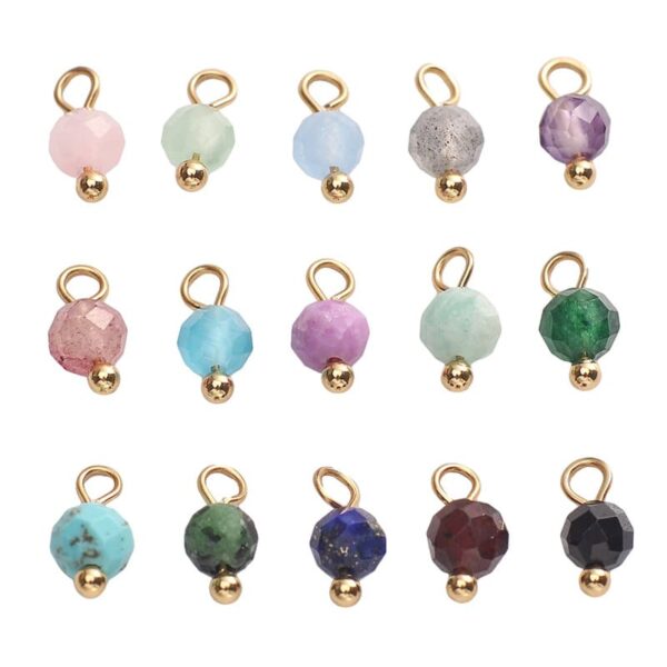 jewelry accessories 4mm natural stone handmade diy pendants