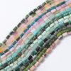 wholesale natural gemstone cylinder beads loose for DIY jewelry making