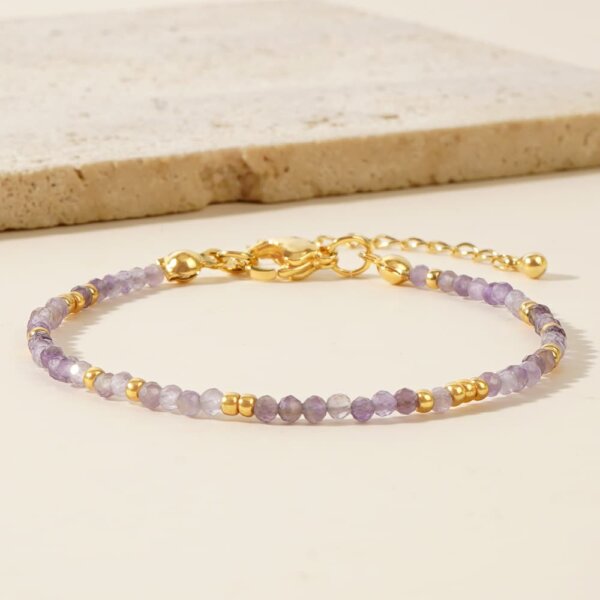 Bohemian Colored Natural Stone Bead Bracelet